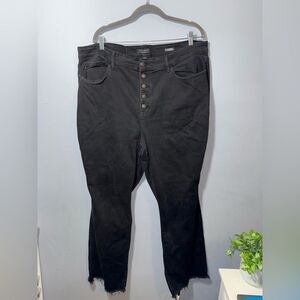 Judy Blue Women’s Black High Rise Button Fly Boot cut Jeans 24W EUC